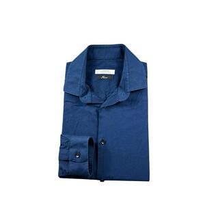 Versace Collection Trend Current Solid Deep Blue L/S Button Front Size 15/38